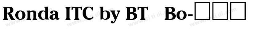 Ronda ITC by BT   Bo字体转换